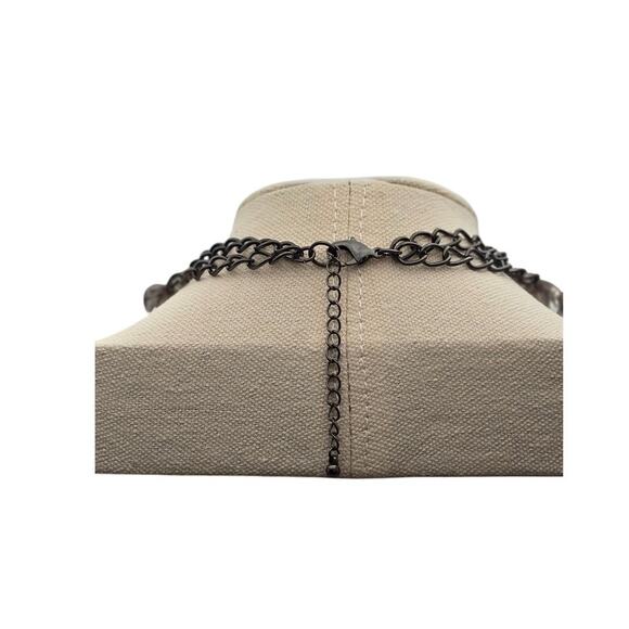 Art Deco Style Statement Necklace | Crystal Starburst Pendant - Picture 9 of 12